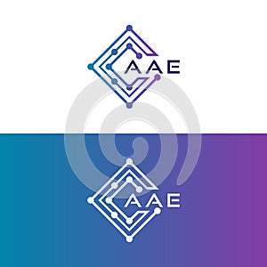 aae tech initial logo design icon for technology, Digital, Tech business, aae tech logo, aae technology logo photo