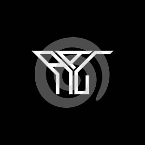 AAL letter logo creative design with vector graphic,