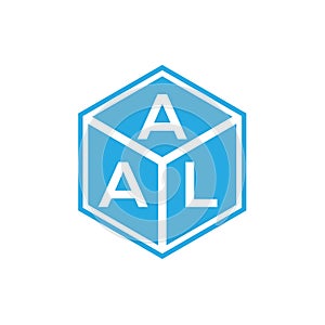 AAL letter logo design on black background. AAL creative initials letter logo concept. AAL letter design