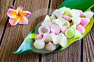 Aalaw , Alua or Allure, Thai traditional candy sweet dessert co