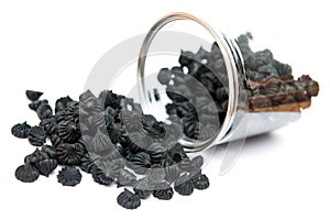 Aalaw charcoal : Thai dessert sweet candy from plastic can