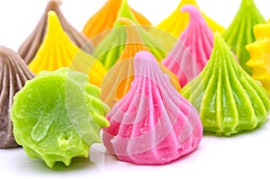 Aalaw thai candy on white background