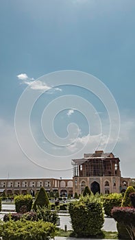 aali qapu palace, naghshe jahan square, isfahan city, iran