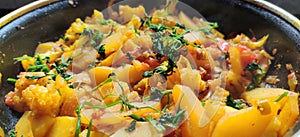 Aalo gobi indian vegetable