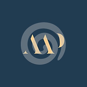 AAP abstract letter logo design