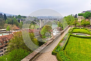 Aar river in city of Berne