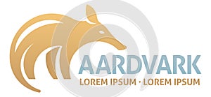 Aardvark Animal Design Illustration Mascot Icon