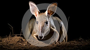 Aardvark, Orycteropus afer, burrowing, nocturnal mammal native to Africa.Aardvark. generative ai