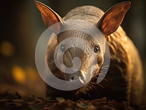 Aardvark portrait created with Generative AI technology