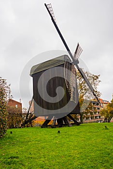 AARHUS, DENMARK: Old windmill near the botanical garden in Aarhus