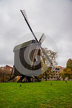 AARHUS, DENMARK: Old windmill near the botanical garden in Aarhus