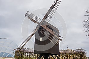 AARHUS, DENMARK: Old windmill near the botanical garden in Aarhus
