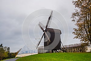 AARHUS, DENMARK: Old windmill near the botanical garden in Aarhus