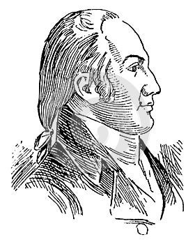 Aaron Burr, vintage illustration