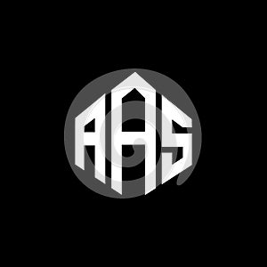 AAS letter logo design on black background.AAS creative initials letter logo concept.AAS letter design photo