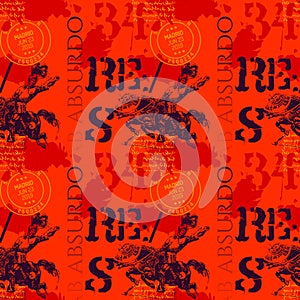 Ab absurdo Madrid knight vintage pattern