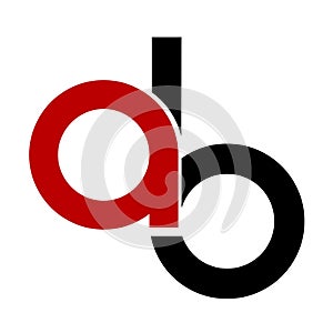 Ab, iab, aib initials geometric logo and vector icon photo