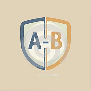 AB Split Test Comparison Shield Icon