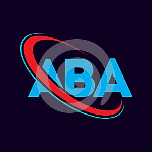 ABA letter logo design on white background. A B A letter design. A B A, abo, a b a