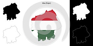 Aba outline map