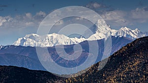 Aba prefecture in sichuan province, four girls mountain