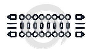 Abacus Beads Calculation Tool Vector, vector design Generative AI