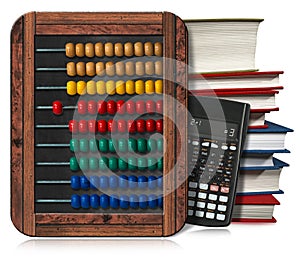 Abacus Books and Calculator