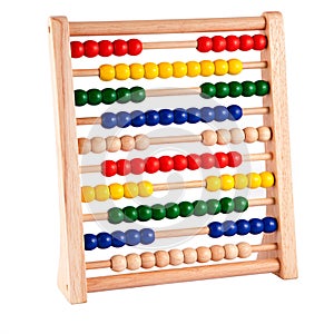 Abacus With Bright Colored Beads