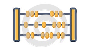 Abacus Calculation Tool, Ancient Math Mental Arithmetic, vector design Generative AI