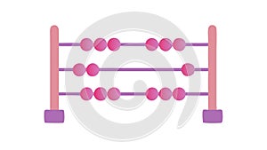 Abacus Calculation Tool, Education, Mathematics, and Learning vector design Generative AI