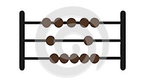 Abacus Counting Tool Flat Design for Education, vector design Generative AI