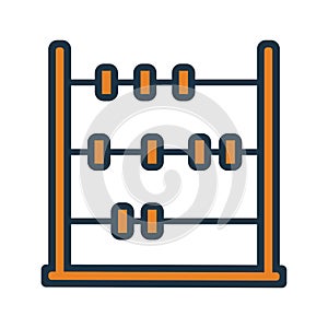 Abacus icon, calculate, math, mathematics