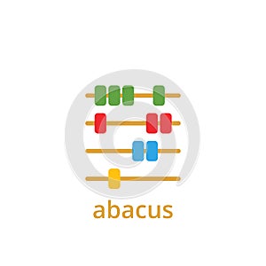 Abacus icon design template vector isolated