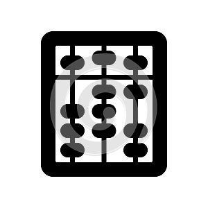 abacus icon. learn with the abacus to be proficient in counting