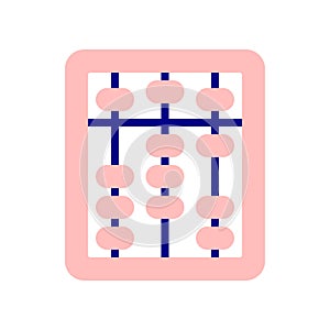 abacus icon. learn with the abacus to be proficient in counting