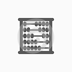 Abacus icon, mathematics, calculate, count