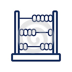 Abacus icon, vector illustration