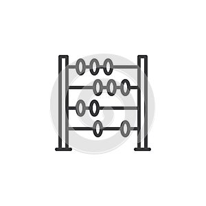 Abacus outline icon