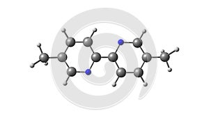 Abametapir molecular structure isolated on white