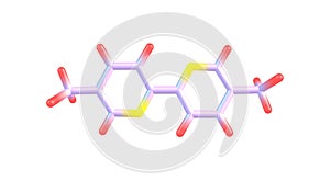 Abametapir molecular structure isolated on white photo