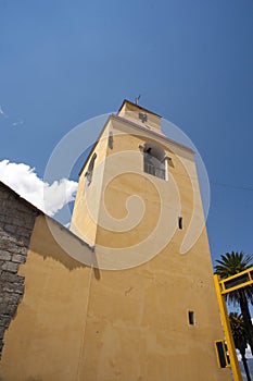 Abancay Cathedral of the Virgin of the Rosary department of Apurimac with a bell tower built in the year 1645