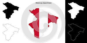 Abancay outline map