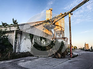 Abandon Cement Silo at Port Royal, South Carolina