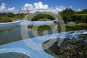 Abandon swimming pool and hot tubs