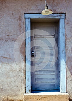 Abandonded Blue Door