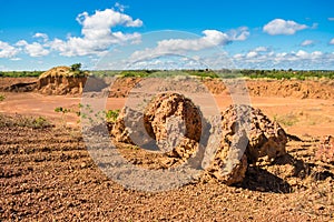 An abandonded quarry in Oeiras, Piaui Northeast Brazil