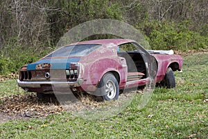 Abandoned 1969 Ford Mustang Fastback