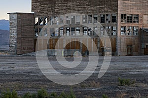 Abandoned Air Force Base hangar