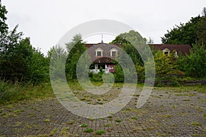 An abandoned amusement park