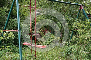 An abandoned amusement park